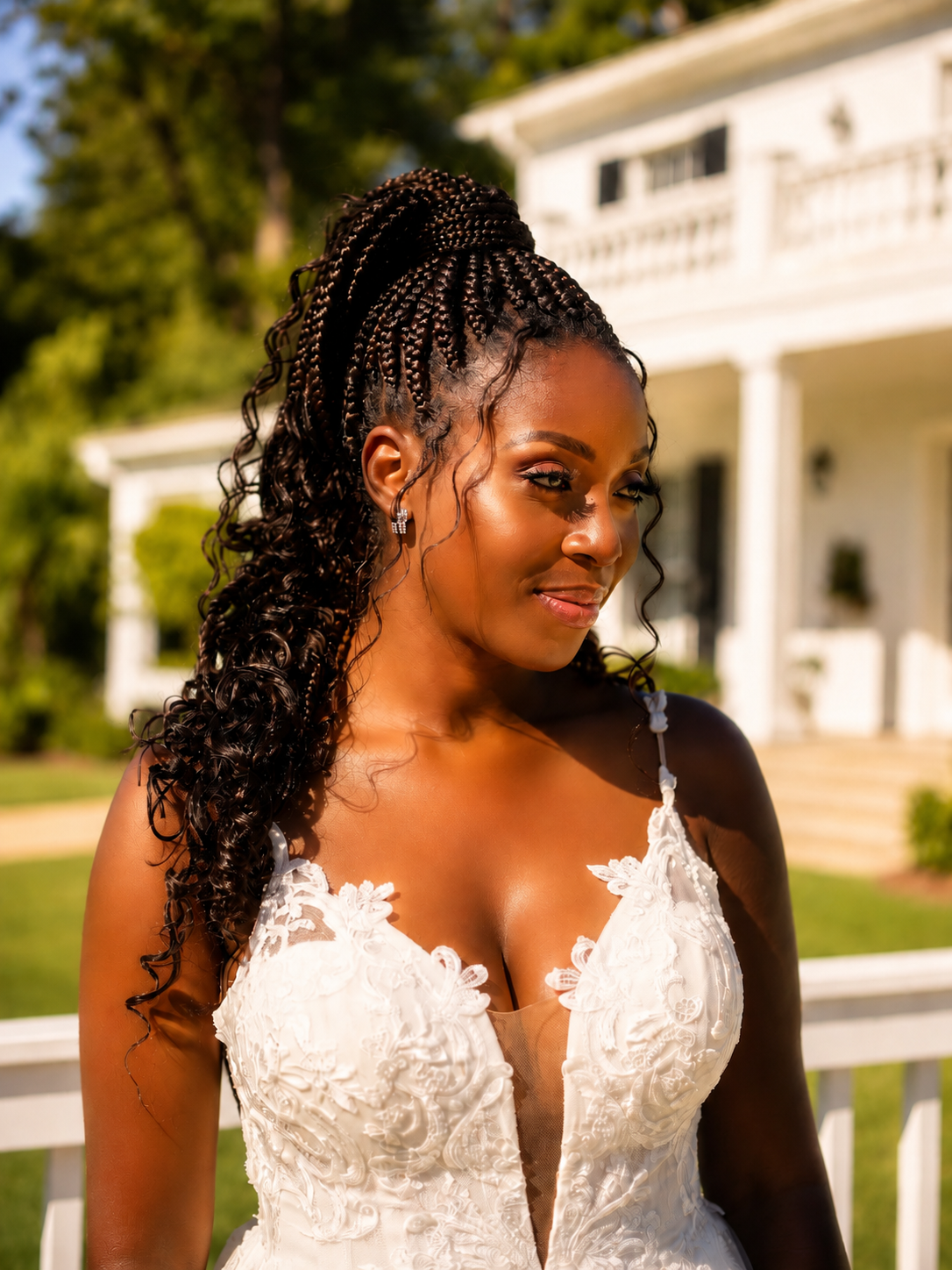 Braided bride detail